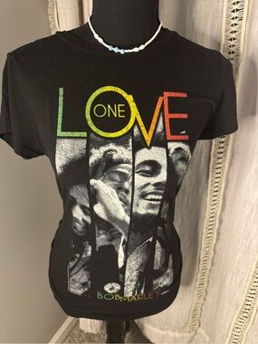 Bob Marley "One Love" Short Sleeve Tee - Black